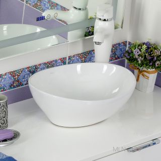 Накладная раковина Melana 7138-805 41см белый